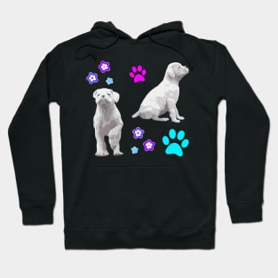 Cute White Boxer Puppy Gifts Hoodie